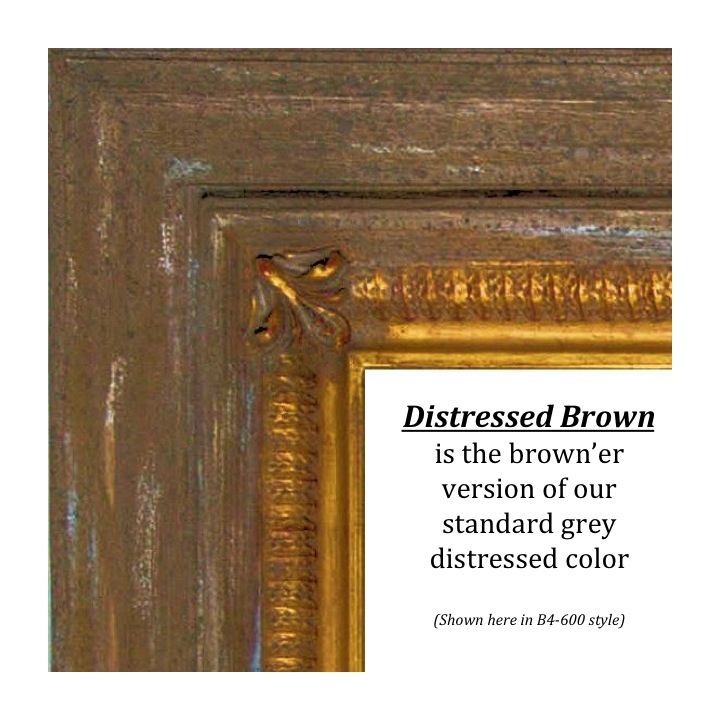 Distressed Brown, Bitterroot Frames, Finishes