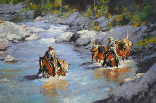 Movin' Down the River, artist C.M. Dudash, limited edition giclee print