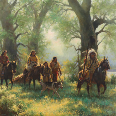 Through the Trees by artist Don Oelze, western prints
