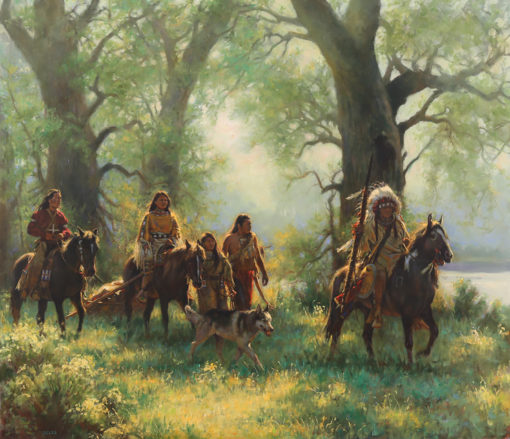 Through the Trees by artist Don Oelze, western prints