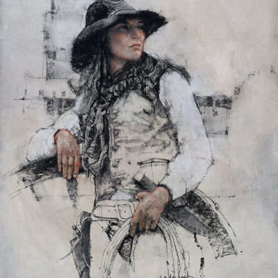 Cowgirl, giclee print by Michael Dudash