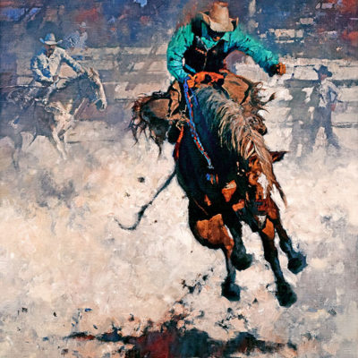 Rodeo Hangin' Tough, giclee print by Michael Dudash