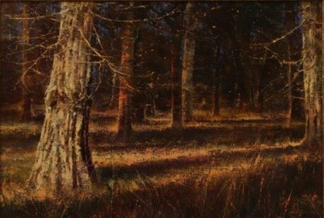original oil painting, Whitetail Heaven by artist Brent Cotton