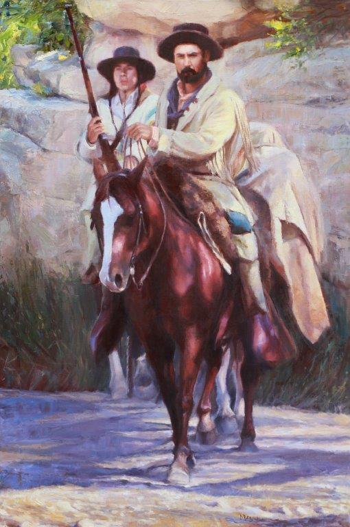 original oil painting, The Bounty Hunter by artist Deborah Berniklau