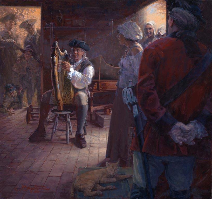 original oil painting, The Spellbinder's Serenade by artist John Buxton